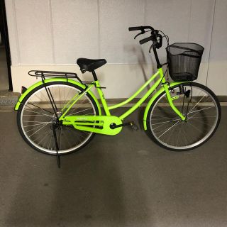 26インチ  ママチャリ  キミドリ色(自転車本体)