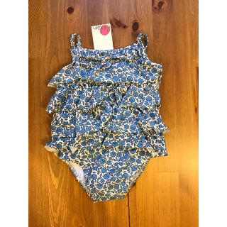 ボーデン(Boden)のykk15様専用♡Mini Boden☆5段フリル ブルー花柄ワンピース水着  (水着)