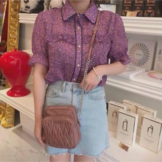 ディーホリック(dholic)のDay23  retro flower blouse(シャツ/ブラウス(半袖/袖なし))