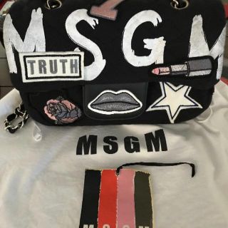 エムエスジイエム(MSGM)の‼️週末だけ値下げ‼️レア msgm ペイントロゴ チェーンショルダー ☆(ショルダーバッグ)