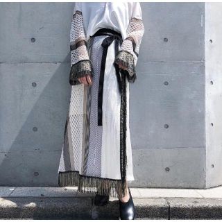 マメ(mame)のSTAIR 巻きスカート 2018ss(ロングスカート)