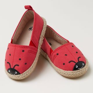 エイチアンドエム(H&M)のH&M/Baby/てんとう虫エスパドリーユ/11.7cm(スリッポン)