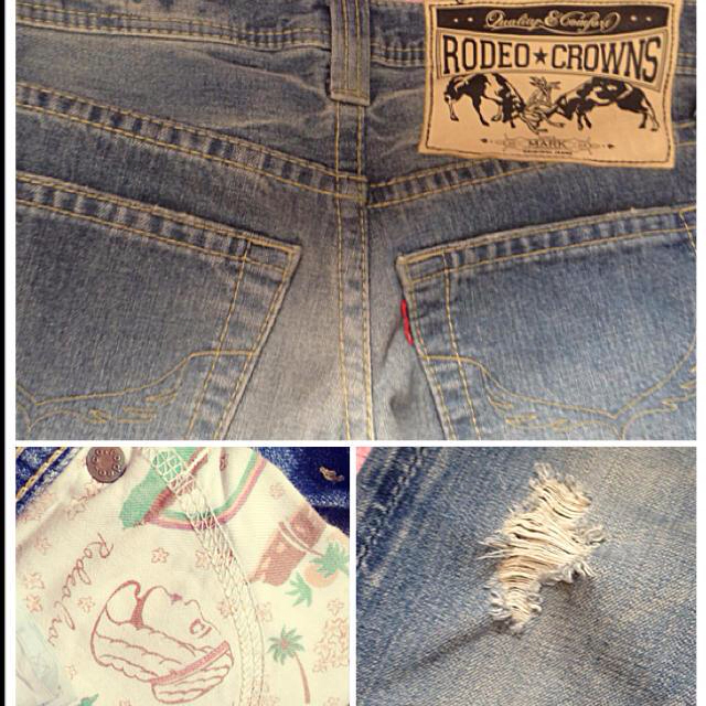 RODEO CROWNS(ロデオクラウンズ)の◇◆Rodeoダメージデニム◆◇新品 レディースのパンツ(デニム/ジーンズ)の商品写真