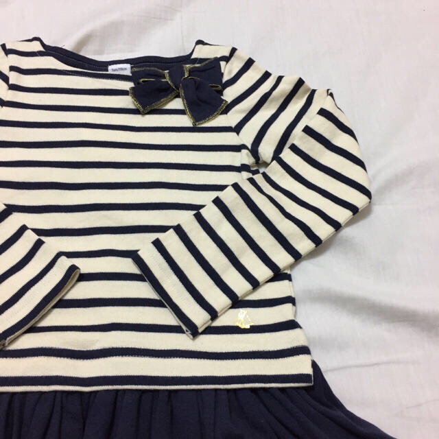 PETIT BATEAU(プチバトー)のmaron様専用☆4ans プチバトー マリニエール ワンピース キッズ/ベビー/マタニティのキッズ服女の子用(90cm~)(ワンピース)の商品写真