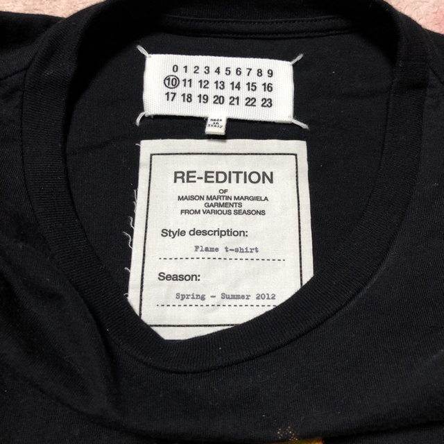 maison margiela flame tee ファイヤー tシャツ