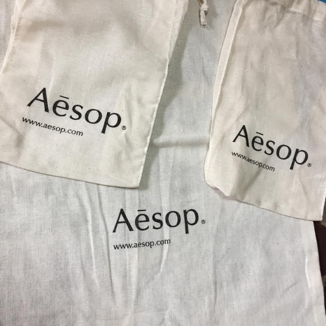 Aesop(イソップ)のAesop 巾着 3点セット レディースのバッグ(ショップ袋)の商品写真