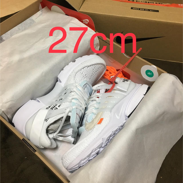 NIKE presto off-white 27cm US9　プレスト ブラック