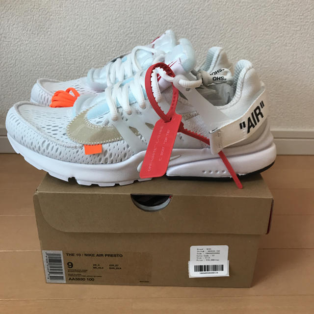 THE 10 NIKE AIR PRESTO White 27cm