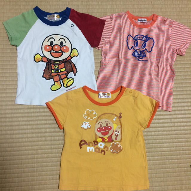 アンパンマン(アンパンマン)のアンパンマン  ムージョンジョン Tシャツ 90cmセット キッズ/ベビー/マタニティのキッズ服男の子用(90cm~)(Tシャツ/カットソー)の商品写真