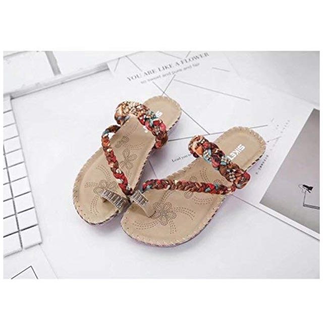 夏サンダル  ボヘミアン風 25cm レディースの靴/シューズ(サンダル)の商品写真