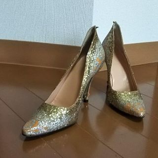 【美品】Maison Margiela グリッターパンプス ラメ サイズ37