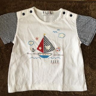 エル(ELLE)のELLE 赤ちゃんロンパース ＆ Ｔシャツセット 美品💕(ロンパース)