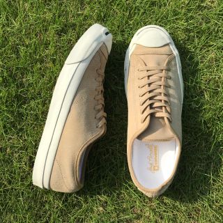 コンバース(CONVERSE)の美品26converse コンバース ジャックパーセル スエードモカシンW65(スニーカー)