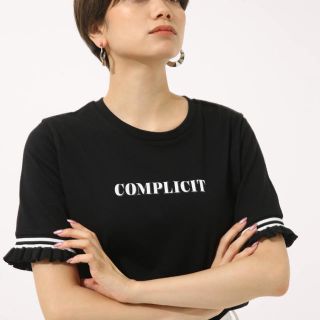 アズールバイマウジー(AZUL by moussy)の袖フリルTシャツ(Tシャツ(半袖/袖なし))