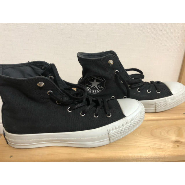 CONVERSE(コンバース)のコンバース ハイカット 黒 BLACK 23.5㎝ レディースの靴/シューズ(スニーカー)の商品写真