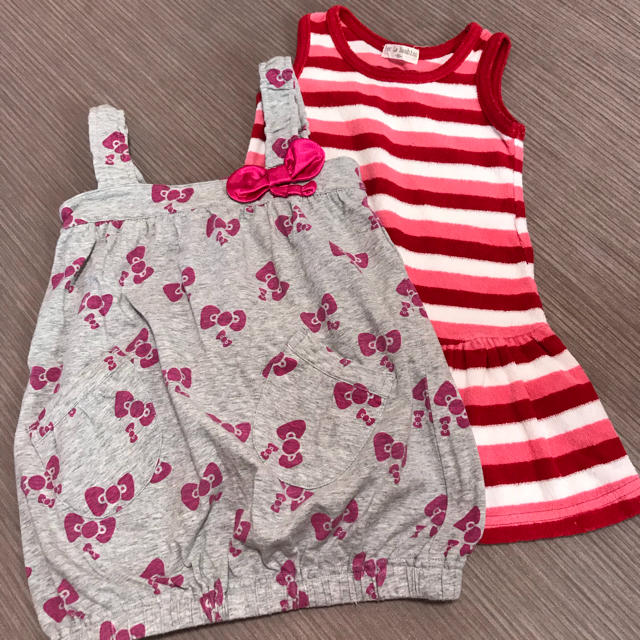 サンリオ(サンリオ)のワンピース ２枚 セット キッズ/ベビー/マタニティのキッズ服女の子用(90cm~)(ワンピース)の商品写真