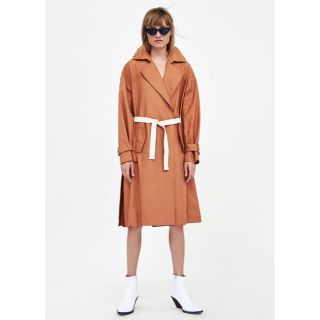 ザラ(ZARA)の新品☆ZARA BASIC ザラ ロングトレンチコート(トレンチコート)