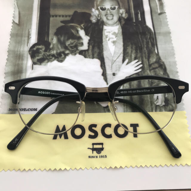 MOSCOT モスコット YUKEL ユケル ブラック×シルバー 46