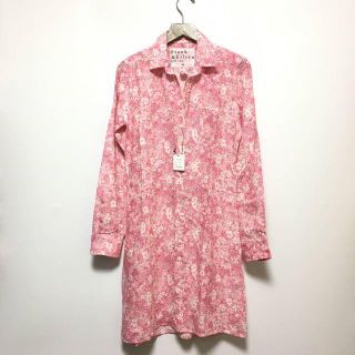 フランクアンドアイリーン(Frank&Eileen)の新品 フランク＆アイリーン 長袖ロングシャツ XS ピンク柄 / A593(シャツ/ブラウス(長袖/七分))