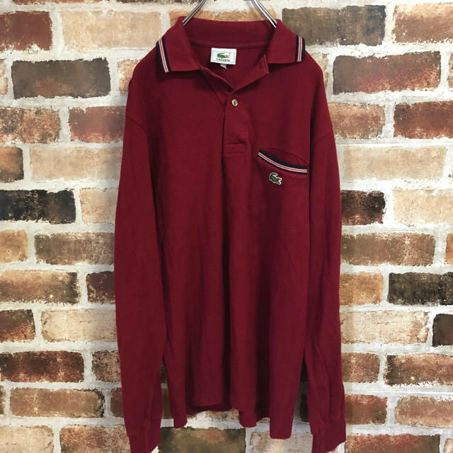 LACOSTE(ラコステ)のLACOSTE Polo Shirt 90’s 古着 レア 希少デザイン メンズのトップス(ポロシャツ)の商品写真