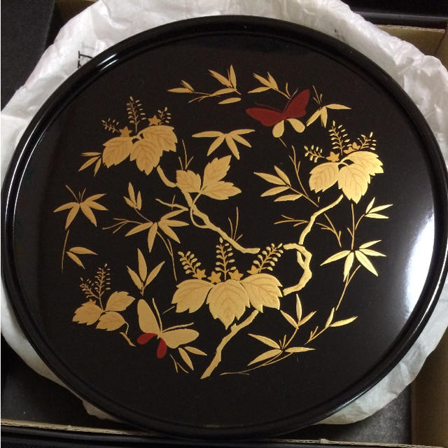 HANAE MORI(ハナエモリ)の森英恵 漆器 皿 5枚セット キッズ/ベビー/マタニティのメモリアル/セレモニー用品(その他)の商品写真
