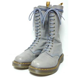 ドクターマーチン(Dr.Martens)の激安！レアカラー！ドクターマーチンUK5ニーハイ14ホールブーツパープルレディー(ブーツ)