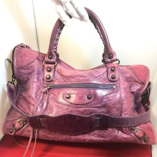 バレンシアガバッグ(BALENCIAGA BAG)のバレンシアガ　ハンドバッグ　濃いパープル(ショルダーバッグ)