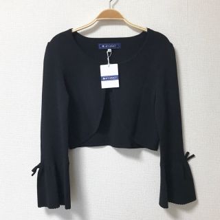 エムズグレイシー(M'S GRACY)の新品 エムズグレイシー♡袖リボンボレロ 黒(ボレロ)