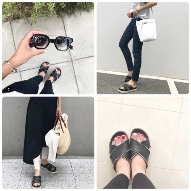 ZARA - ZARA ビーズ付きスライドサンダル 36 23.5 2018今季 スタッズの ... ZARA ビーズ付きスライドサンダル ボールチェーン