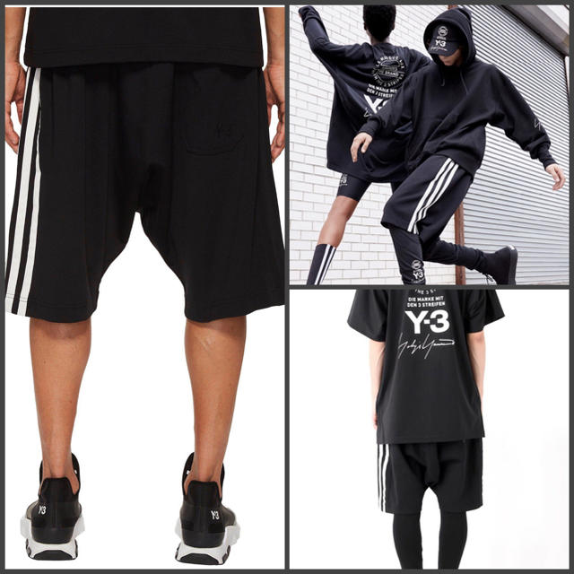 Y-3 18SS 3stripes shorts M ハーフパンツ | hartwellspremium.com