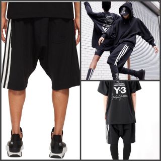 ワイスリー(Y-3)のY-3 18SS 3stripes shorts M ハーフパンツ(ショートパンツ)