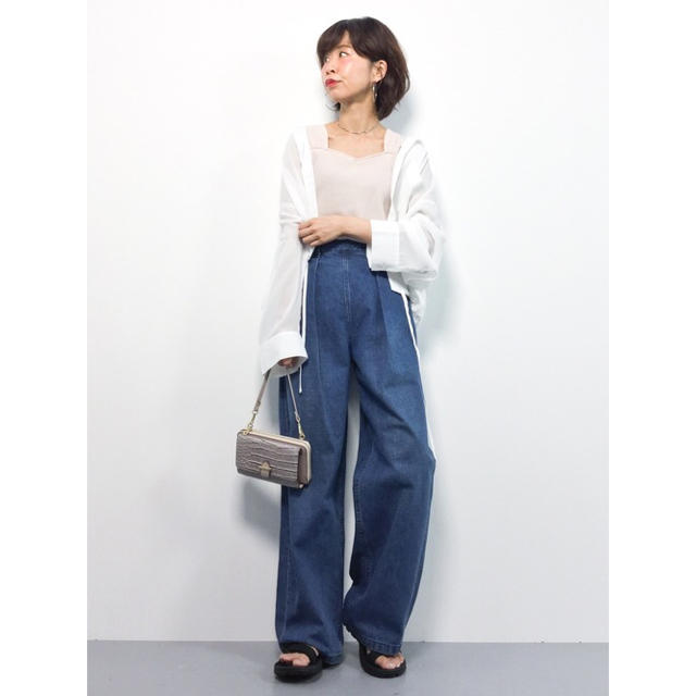 新品】トゥモローランド / コットンワイドデニムパンツ
