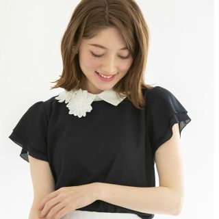 トッコ(tocco)のtocco  💓3Ｄレースフラワーブラウス💓(シャツ/ブラウス(半袖/袖なし))