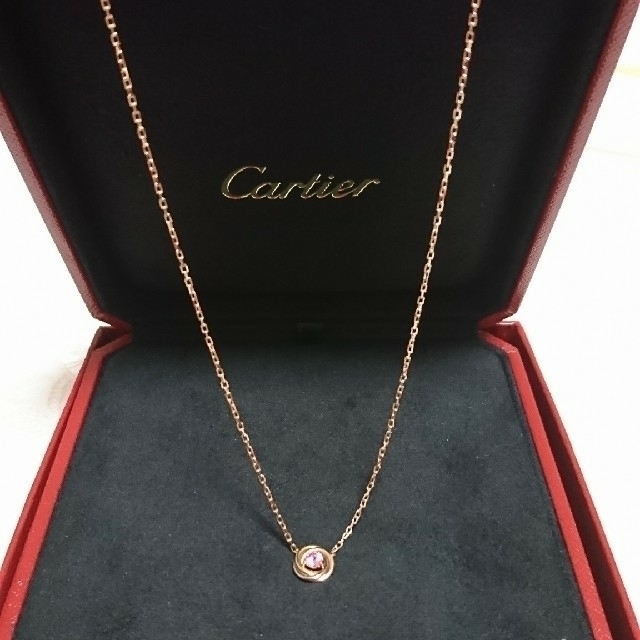 Cartier - ☆はなはな☆Cartier＊ TRINITY ピンクサファイアネックレス