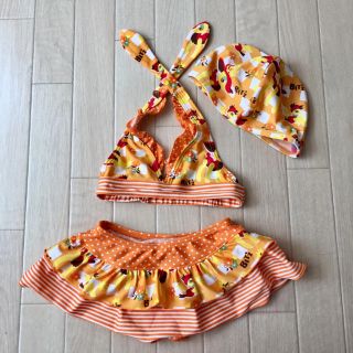 ビッツ(Bit'z)の美品♡BIT'Z ビッツ スイムキャップ付き セパレート 水着 80cm(水着)