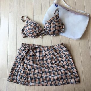 バーバリーブルーレーベル(BURBERRY BLUE LABEL)の《Rin様専用》バーバリー Burberry セパレート スカート付き 水着 M(水着)