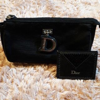 ディオール(Dior)のローズヒップ様専用　クリスチャン・ディオール　ポーチ&鏡(ポーチ)