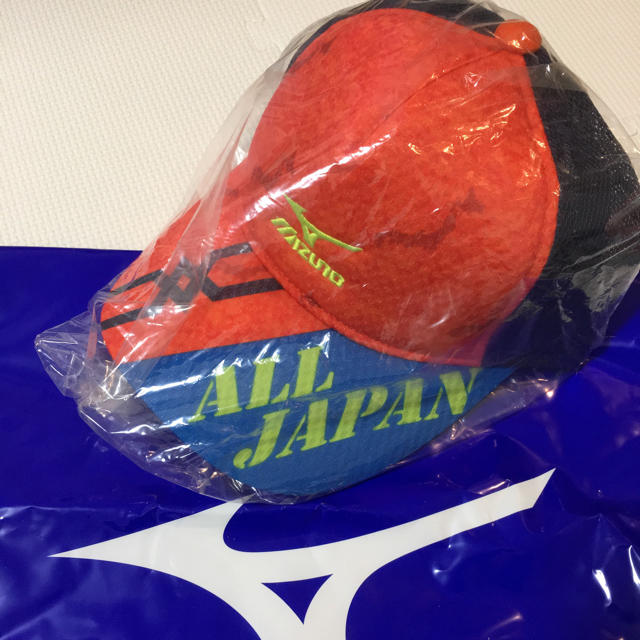 MIZUNO(ミズノ)のラスト1個 オールジャパン all japan キャップ 限定 ミズノ  スポーツ/アウトドアのテニス(その他)の商品写真