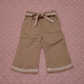 プチジャム(Petit jam)の＊トン子様専用＊size100★プチジャム★麻パンツ★ベージュ①(パンツ/スパッツ)