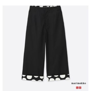 ユニクロ(UNIQLO)のUNIQLOマリメッコ コラボワイドクロップドパンツXL(クロップドパンツ)