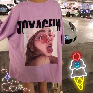 bigフェイス柄 Tシャツ バックプリント  2018xok(Tシャツ/カットソー(半袖/袖なし))