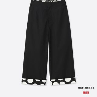 ユニクロ(UNIQLO)のUNIQLOマリメッココラボ ワイドクロップドパンツ 3XＬ(クロップドパンツ)