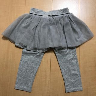 ベビーギャップ(babyGAP)のbabygap チュチュ付スカッツ 90sizeグレー(パンツ/スパッツ)