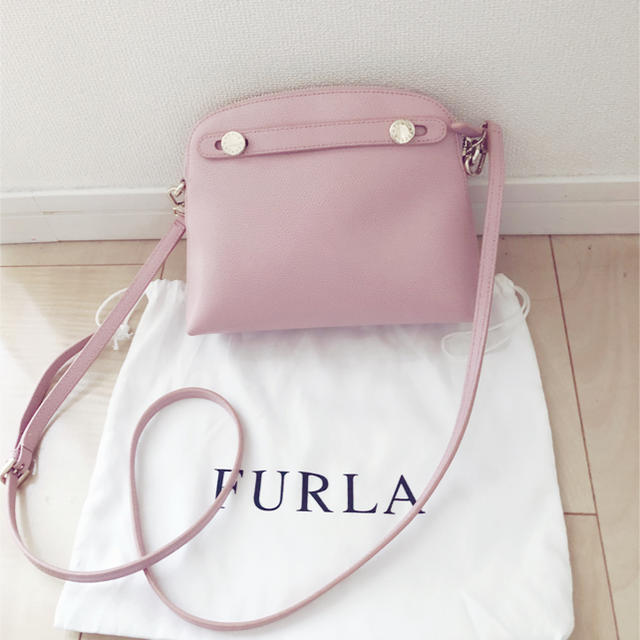 FURLA パイパー ショルダー ピンクベージュ