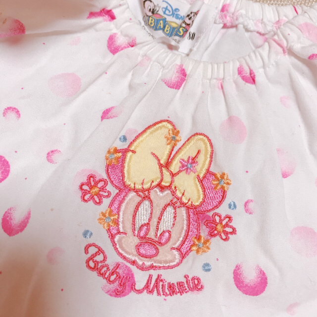 Disney(ディズニー)のbaby80 ミニーちゃん タンクチュニック キッズ/ベビー/マタニティのベビー服(~85cm)(タンクトップ/キャミソール)の商品写真