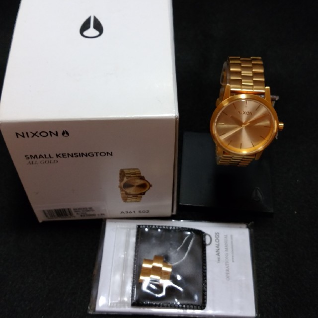 ✴新品、未使用✴NIXON SMALL KENSINGTON ALL GOLD 2