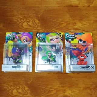 スプラトゥーン1 amiibo限定色ボーイ、ガール、イカ