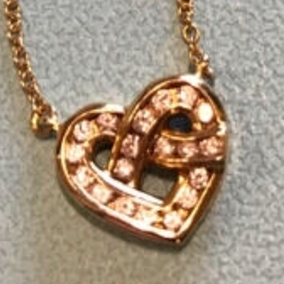 ティファニー(Tiffany & Co.)の最終価格  ティファニー ネックレス  ダイヤ  ハート k18  (ネックレス)