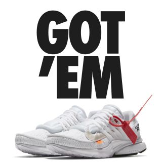 ナイキ(NIKE)のnike off white air presto 25cm(スニーカー)