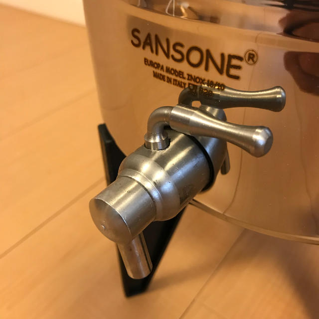 【値下げ 新品未使用】SANSONE イタリア製 ステンレス ウォータージャグ